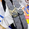 Belt LV Louis Vuitton's top tier replicaThe waistband is made of 100% cowhide, ensuring a ge h0tfpzav