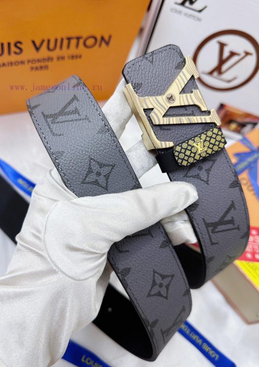 Belt LV Louis Vuitton's top tier replicaThe waistband is made of 100% cowhide, ensuring a ge zqxcytfy - Image 4