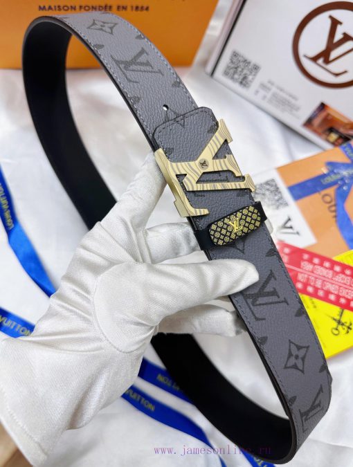 Belt LV Louis Vuitton's top tier replicaThe waistband is made of 100% cowhide, ensuring a ge zqxcytfy - Image 8