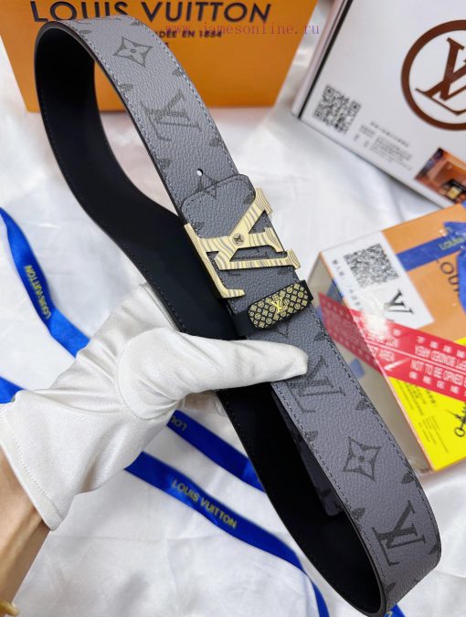 Belt LV Louis Vuitton's top tier replicaThe waistband is made of 100% cowhide, ensuring a ge zqxcytfy - Image 9