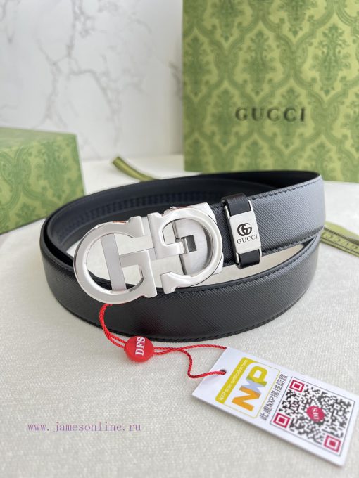 Gucci. Gucci Belt ️ Automatic BeltAutomatic buckle, made of pure steel material, equipped wi p4ea103u - Image 5