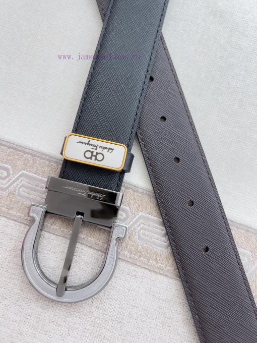 Ferragamo Ferrgamo ️ Belt and beltNeedle buckle, classic needle buckle made of pure copper m y47lgl7o - Image 8