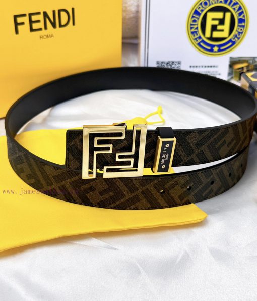Belt FENDI Fendi ReproductionThe waistband is made of 100% cowhide, ensuring a double-layer dlj10h42 - Image 6