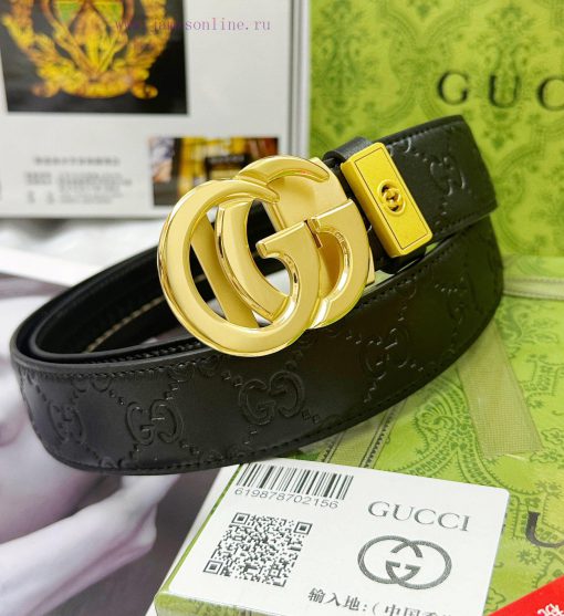 Belt Gucci Gucci automatic buckle-Belt replica Gucci The automatic belt series is made of 10 mtfy3sdf - Image 3