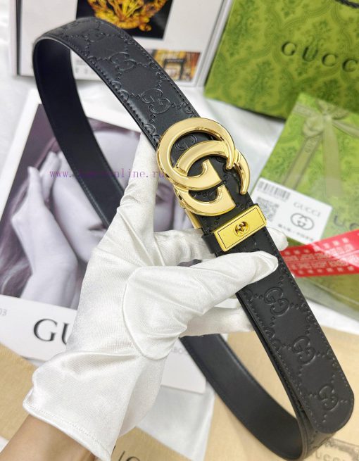 Belt Gucci Gucci automatic buckle-Belt replica Gucci The automatic belt series is made of 10 mtfy3sdf - Image 7