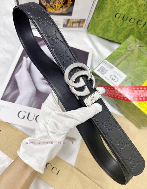 Belt Gucci Gucci automatic buckle-Belt replica Gucci The automatic belt series is made of 10 mtfy3sdf - Image 10