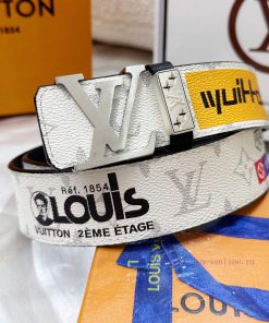 Belt LV Louis Vuitton's top tier replicaThe waistband is made of 100% cowhide, ensuring a ma jrvf1q36