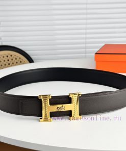 Hermes H business casual formal wear can be worn with 3.8cm buckle, polished buckle is fashi mwlejhcv