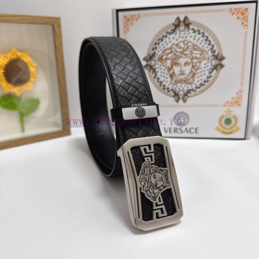 Versace. VersaceMaterial: Leather Belt with 100% Head Layer. The leather belt is guaranteed exbdckqu - Image 2