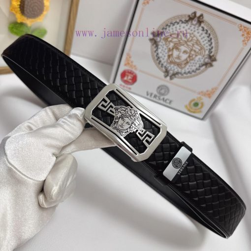 Versace. VersaceMaterial: Leather Belt with 100% Head Layer. The leather belt is guaranteed exbdckqu - Image 6