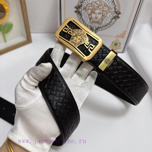 Versace. VersaceMaterial: Leather Belt with 100% Head Layer. The leather belt is guaranteed n8vmem79 - Image 5