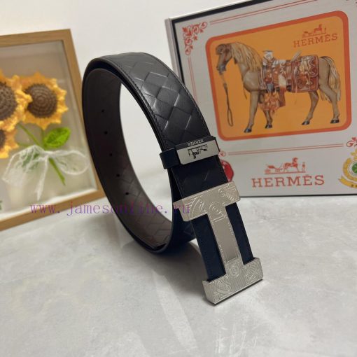 Hermes Hermès Material: Leather Belt with 100% Head Layer. The leather belt is guaranteed to a97qc36y - Image 4