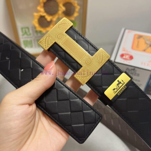 Hermes Hermès Material: Leather Belt with 100% Head Layer. The leather belt is guaranteed to eyq6y909 - Image 4
