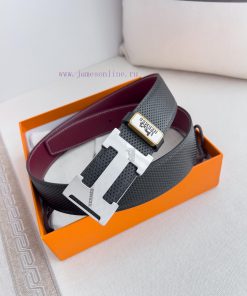 Hermes Hermes waist beltHanging buckle, classic pure steel material buckle head, double-side vy4hqq2f