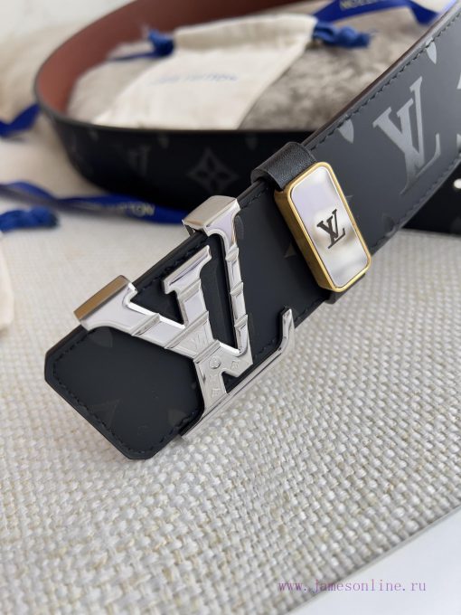 LV... Louis Vuitton Belt and BeltsBuckle, classic pure steel material patterned buckle, top 41ny5pia - Image 6
