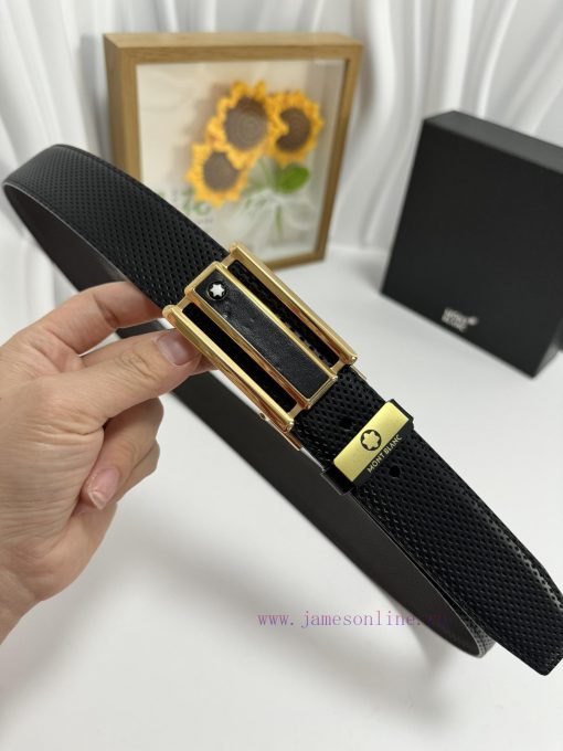 MontblancMaterial: Leather Belt with 100% Head Layer. The leather belt is guaranteed to be g a1qdw5kv - Image 4