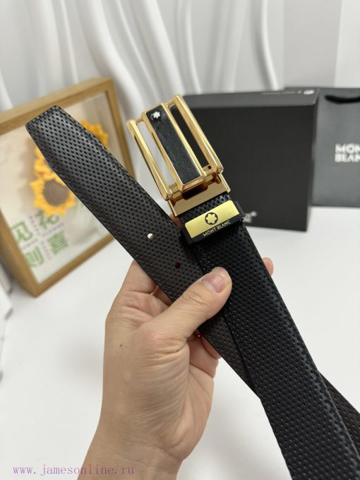 MontblancMaterial: Leather Belt with 100% Head Layer. The leather belt is guaranteed to be g a1qdw5kv - Image 6