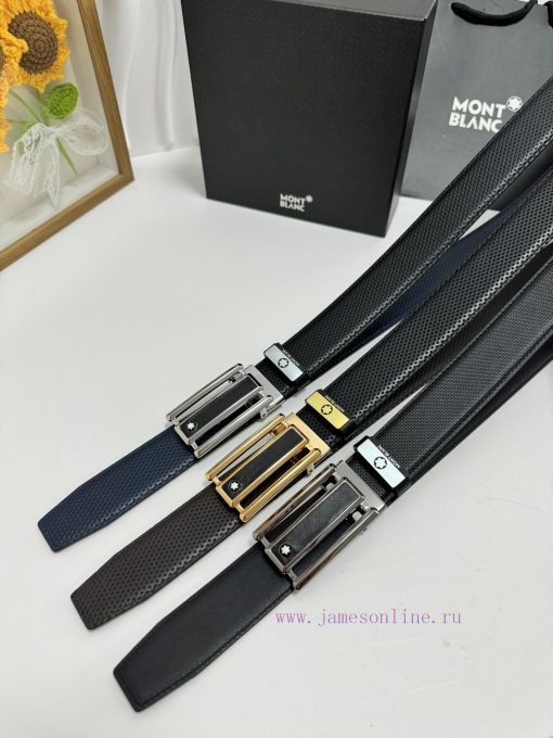 MontblancMaterial: Leather Belt with 100% Head Layer. The leather belt is guaranteed to be g a1qdw5kv - Image 8
