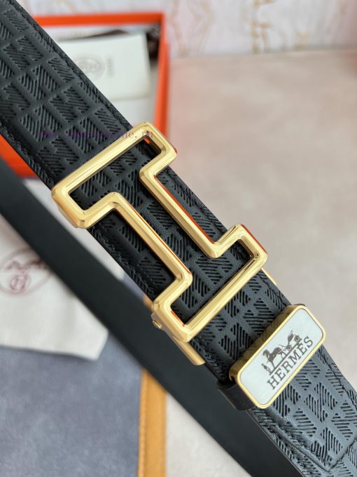 Hermes Her.. Mes ️ Automatic belt buckle waist beltAutomatic belt, pure steel classic automa v68cg2o7 - Image 4