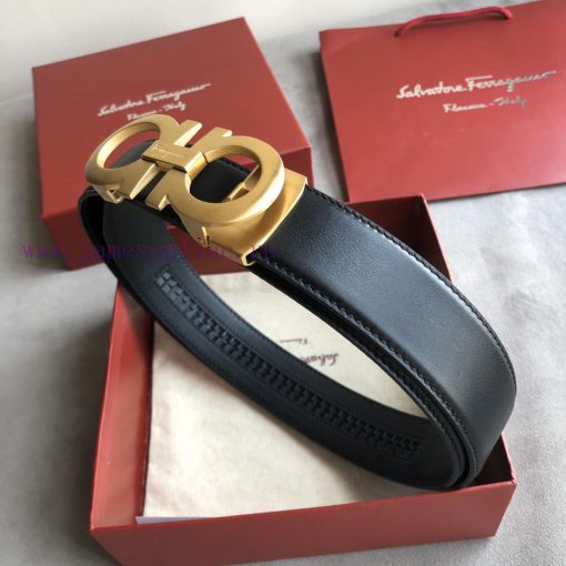 Automatic belt - Salvatore Ferragamo men's 3.5cm classic double circle automatic buckle, imp eg72wd1c - Image 3