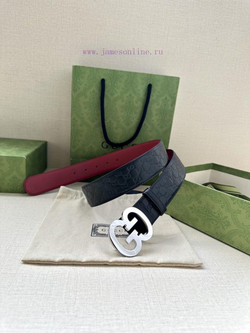 Width 4.0cm Gucci interlocking double G steel buckle, derived from modern style collection d ks0boyng - Image 8