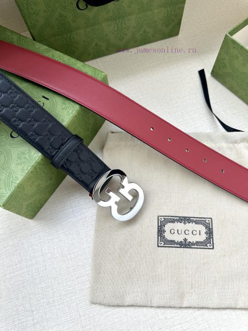 Width 4.0cm Gucci interlocking double G steel buckle, derived from modern style collection d ks0boyng - Image 9