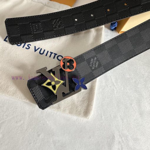 Double sided LV Louis Men's Width 4.0 CM Simple and Elegant Boutique Double sided Imported L zdzf69xz - Image 7