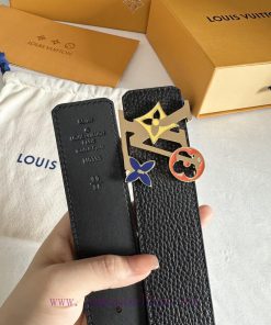 Double sided LV Louis Men's Width 4.0 CM Simple and Elegant Boutique Double sided Imported L uiuc52y5