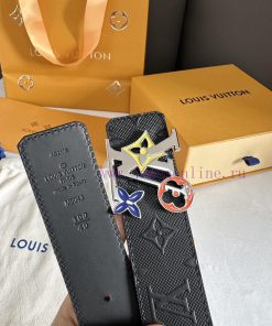 Double sided LV Louis Men's Width 4.0 CM Simple and Elegant Boutique Double sided Imported L 2yp3t18e
