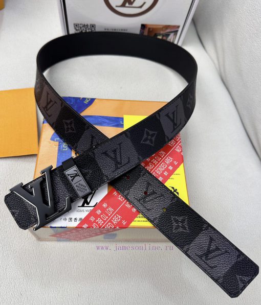 Belt LV Louis ReproductionThe waistband is made of 100% head layer cowhide, ensuring a doubl jl8mny9u - Image 8