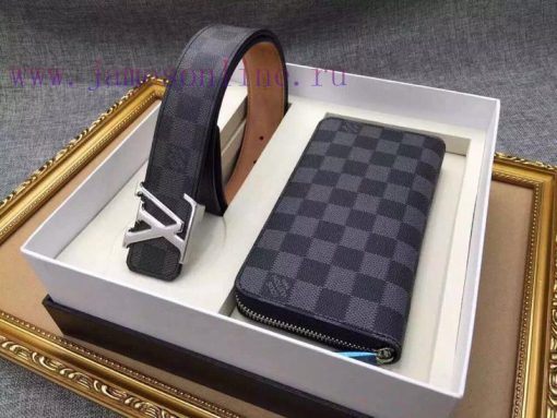 LV. Yiluweideng ️Belt and wallet, two-piece setGrade: Italian imported 100% top layer cowhid cqi91ge6