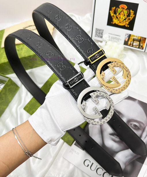 Belt Gucci Gucci️The waistband is made of 100% cowhide, ensuring genuine leather. The 24k pu nnmxnnws - Image 8