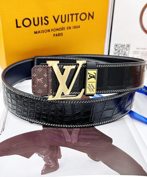 Belt LV Louis Vuitton's top tier replicaThe waistband is made of 100% imported original cowh 4zf40avi - Image 6