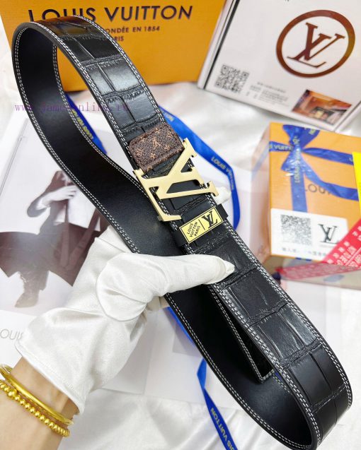 Belt LV Louis Vuitton's top tier replicaThe waistband is made of 100% imported original cowh 4zf40avi - Image 8