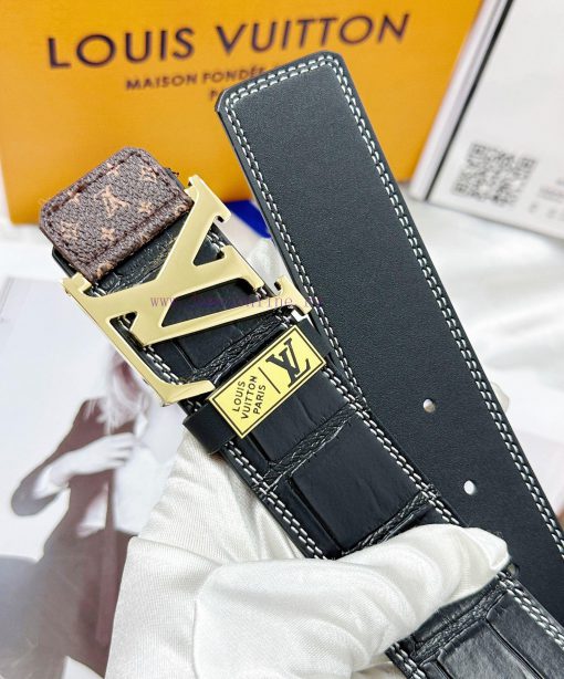 Belt LV Louis Vuitton's top tier replicaThe waistband is made of 100% imported original cowh 4zf40avi - Image 10