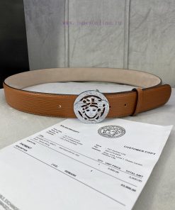 P Width 4.0cm Versace This water ripple waistband is adorned with the iconic Versace Medusa 8fsoc3sq