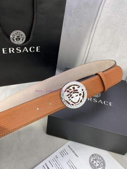 P Width 4.0cm Versace This water ripple waistband is adorned with the iconic Versace Medusa 8fsoc3sq - Image 3