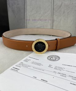 P Width 4.0cm Versace This water ripple waistband is adorned with the iconic Versace Medusa 24m21omr