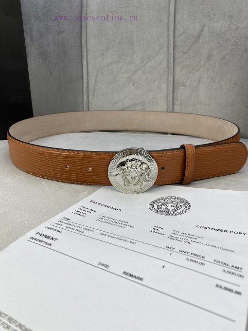 P Width 4.0cm Versace This water ripple waistband is adorned with the iconic Versace Medusa 03vc4d8w