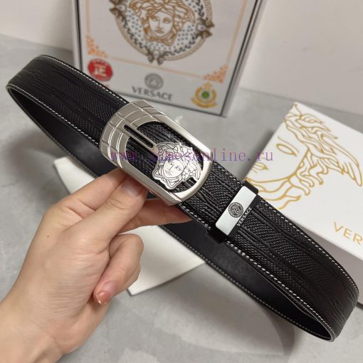 Versace. VersaceMaterial: Leather Belt with 100% Head Layer. The leather belt is guaranteed smbrqbew - Image 6