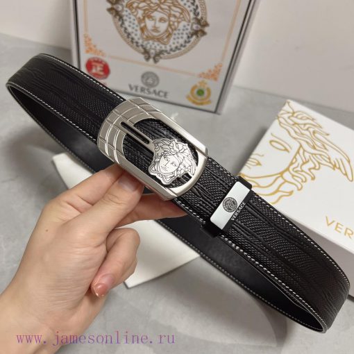 Versace. VersaceMaterial: Leather Belt with 100% Head Layer. The leather belt is guaranteed 3cdhb7f5 - Image 6
