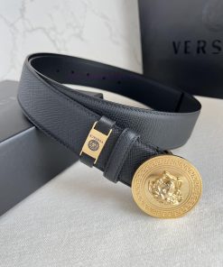 Versace. Versace Belt and BeltsHanging buckle, classic human head made of pure steel materia tikaa9p3