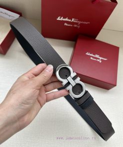 Ferragamo size 34mm premium buckle, vacuum plated, finely crafted with natural lychee patter 5jaepdyk