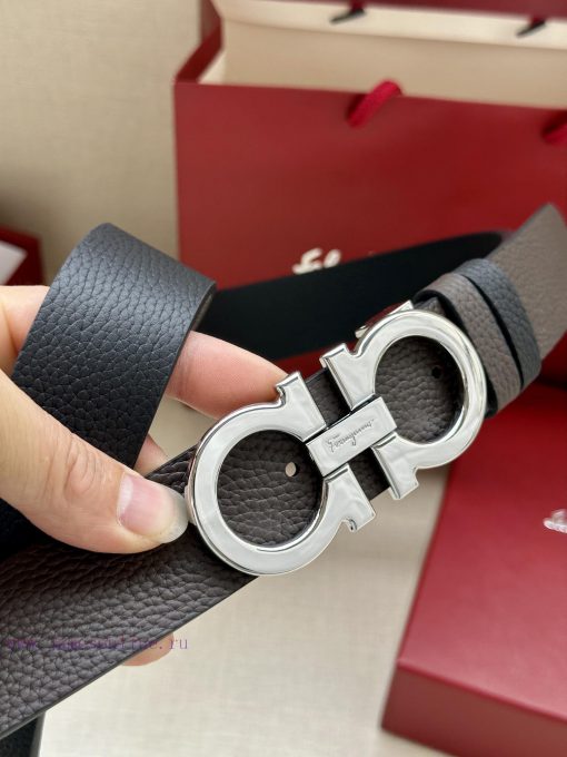 Ferragamo size 34mm premium buckle, vacuum plated, finely crafted with natural lychee patter 5jaepdyk - Image 3