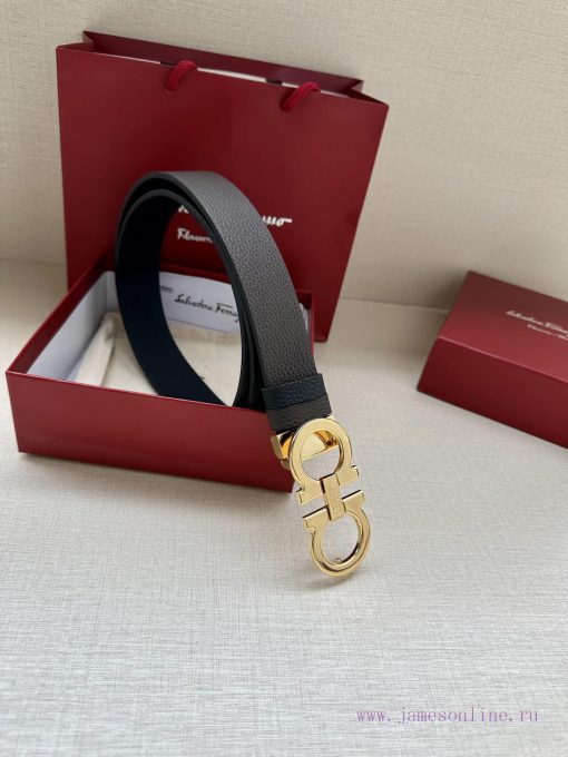 Ferragamo size 34mm premium buckle, vacuum plated, finely crafted with natural lychee patter 5jaepdyk - Image 9