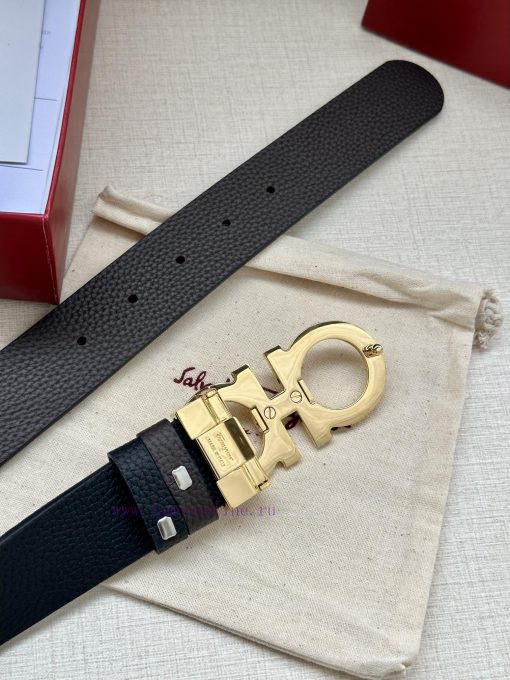 Ferragamo size 34mm premium buckle, vacuum plated, finely crafted with natural lychee patter 5jaepdyk - Image 10