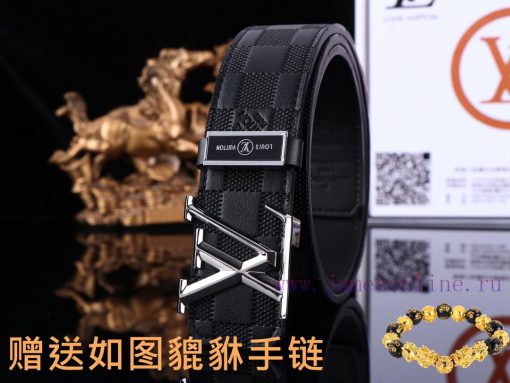 Belt LV Louis VuittonThe waistband is made of 100% cowhide, ensuring that the genuine leathe 93mfurbj