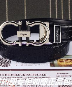Ferragami crocodile patternComes with a punch as a giftThe material is made of 100% top laye coifhreh