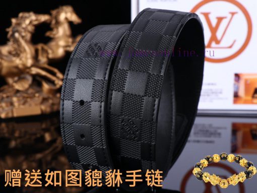 Belt LV Louis VuittonThe waistband is made of 100% cowhide, ensuring that the genuine leathe 93mfurbj - Image 9