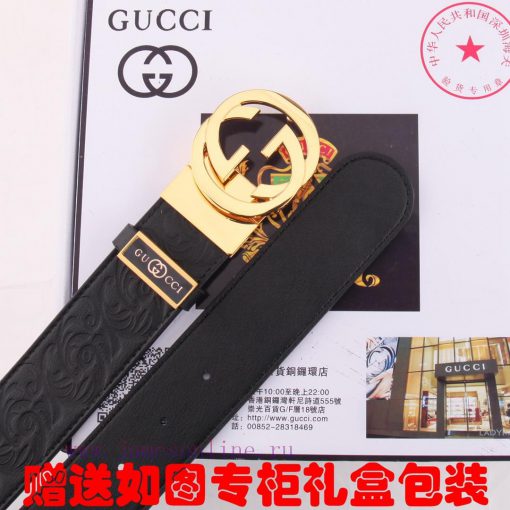 Belt Gucci Gucci double-sidedBelt made of 100% head layer cowhide, rotatable, dual color bel ec6p6g87 - Image 9
